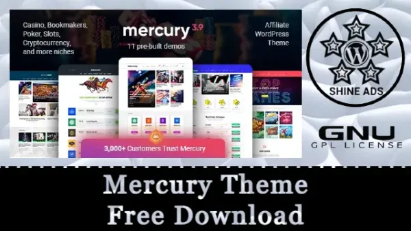 Mercury Affiliate WordPress Theme Plugin Version:3.9.11