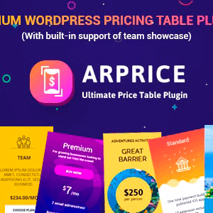 ARPrice – WordPress Pricing Table Plugin Version:4.2