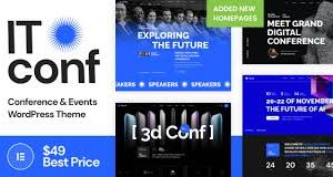 ITconf – Conference & Events WordPress Theme Version1.1.11