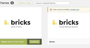 Bricks Theme Plugin Version:2.0-beta