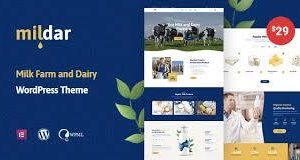 Mildar – Dairy Farm and Milk WordPress Theme + RTL Plugin Version:1.0.2