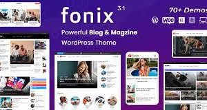 Fonix | Newspaper and Magazine WordPress Theme Plugin Version:3.1