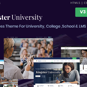 Kingster – Education WordPress For University, College and School Plugin Version:3.2.4