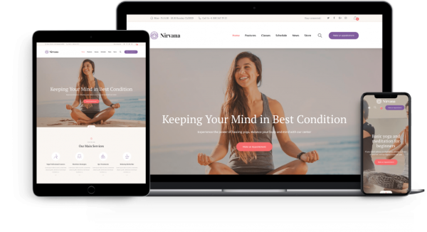 Nirvana | Yoga Studio and Fitness Club WordPress Theme Plugin Version: 2.6