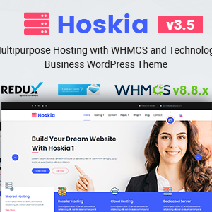 Hoskia | Multipurpose Hosting with WHMCS Theme Plugin Version:3.5